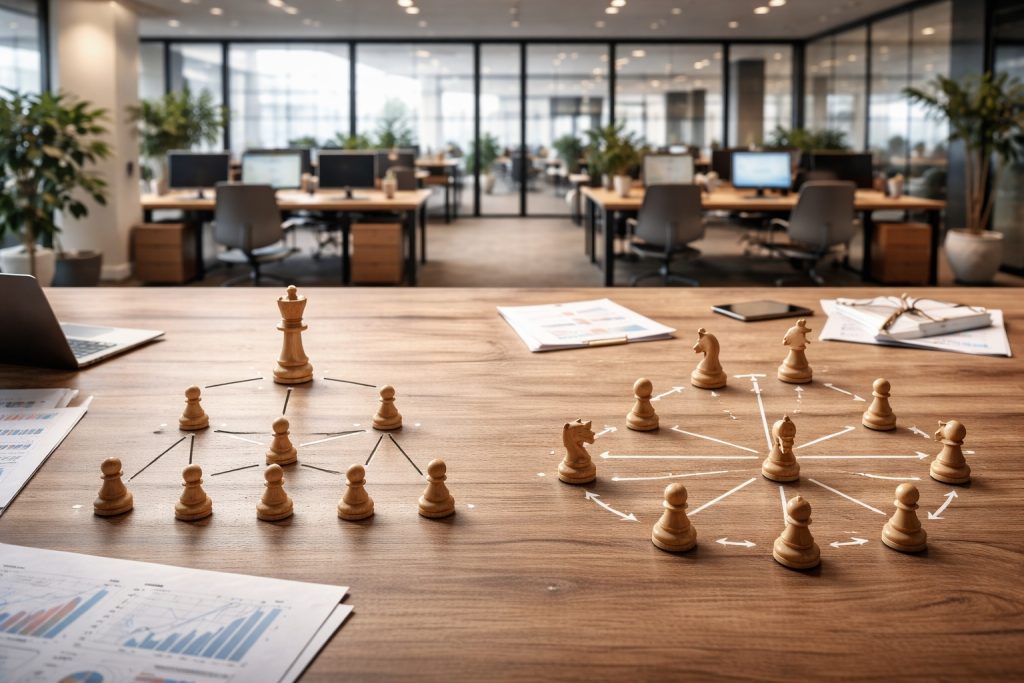 Centralizované vs. decentralizované rozhodování ve středně velkých firmách